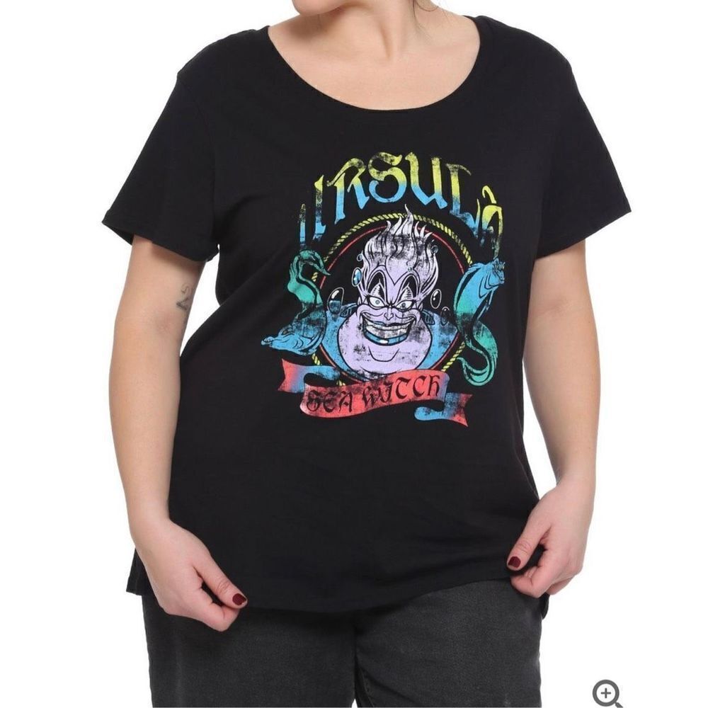 Disney The Little Mermaid Ursula Metal Girls T-Shirt Plus Size